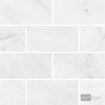 Oriental White Marble 3X6 Honed