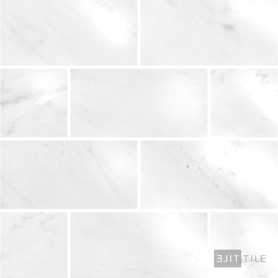 Oriental White Marble 3X6 Polished