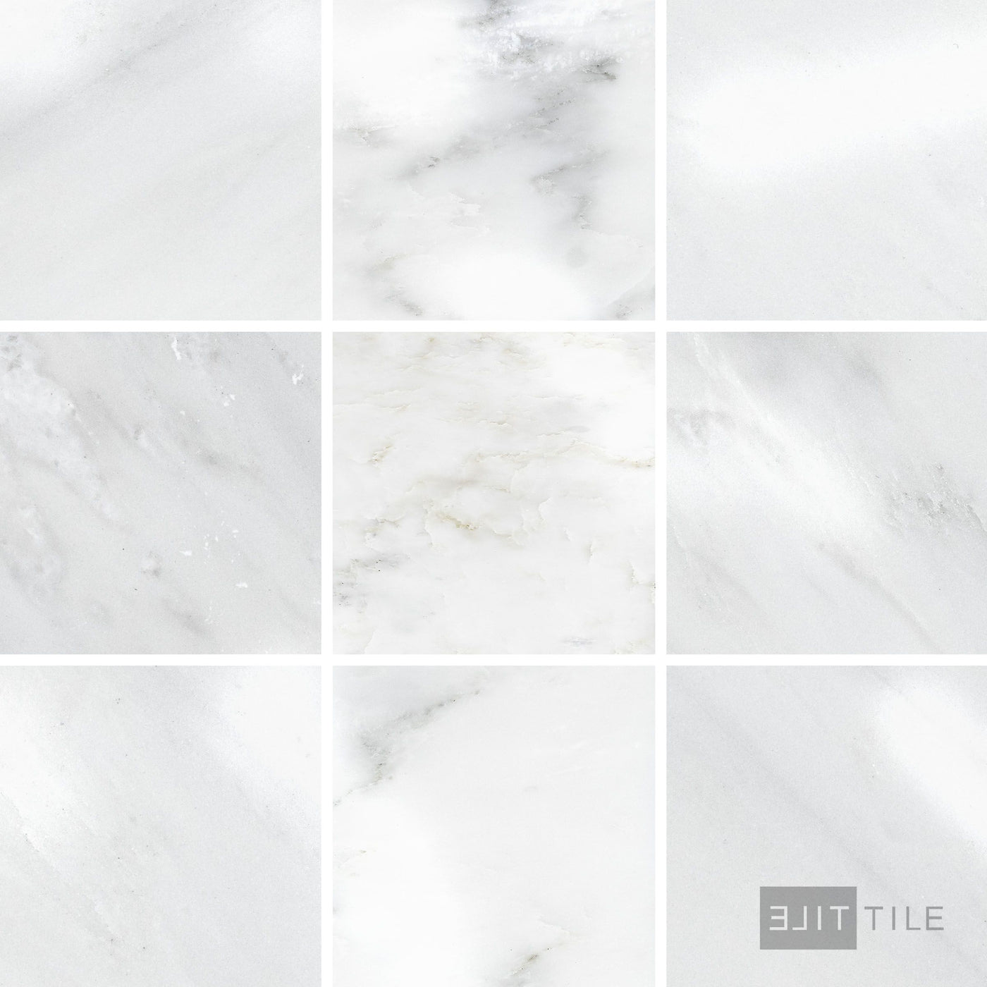 Oriental White Marble 4X4 Polished