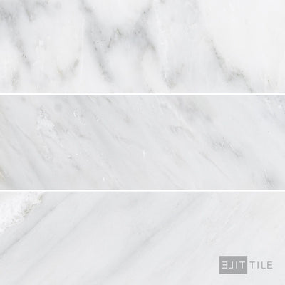 Oriental White Marble 4X12 Honed