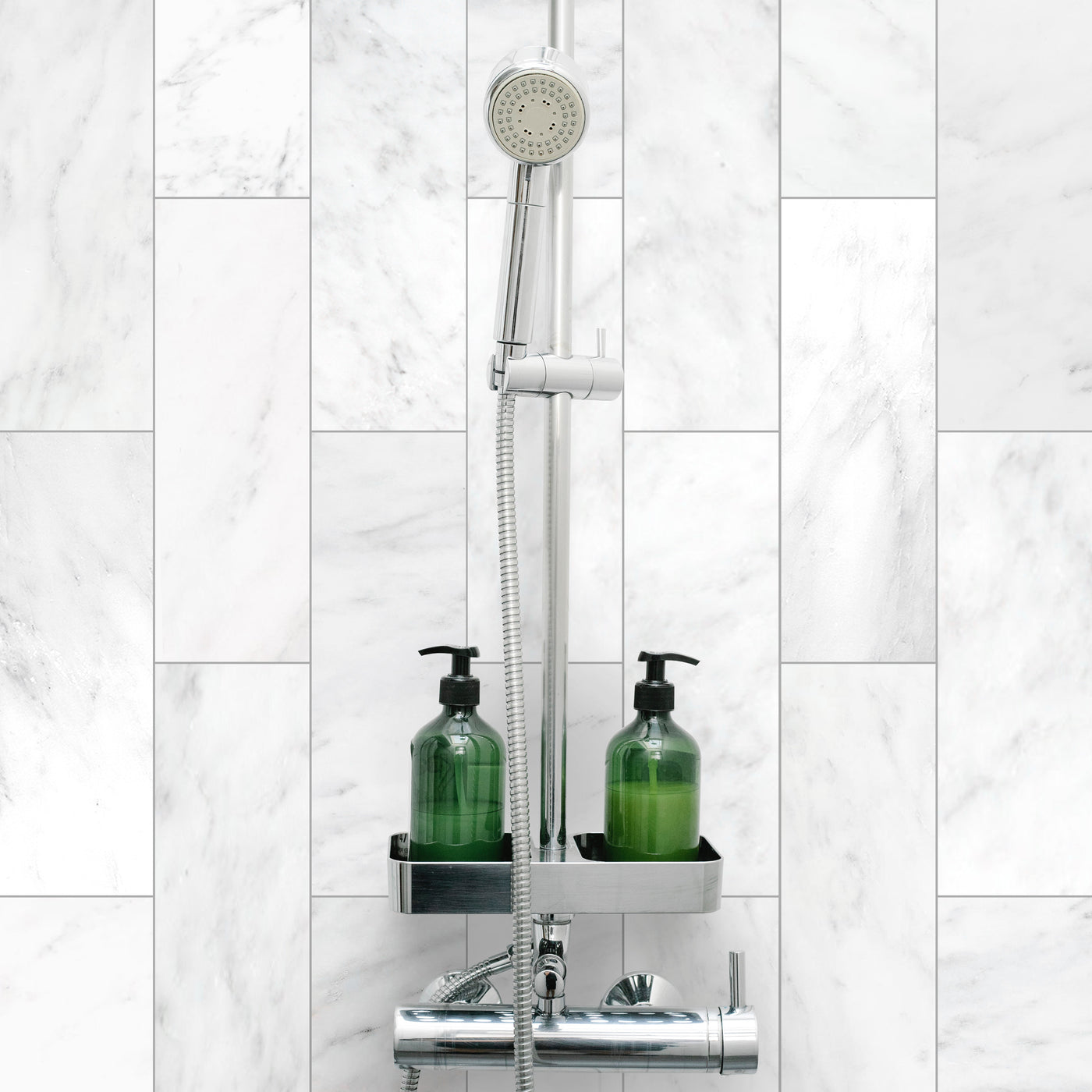 Oriental White Marble 4X12 Honed
