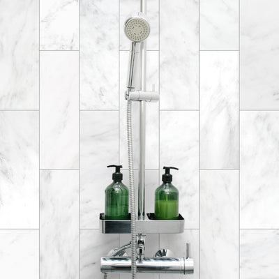 Oriental White Marble 4X12 Honed