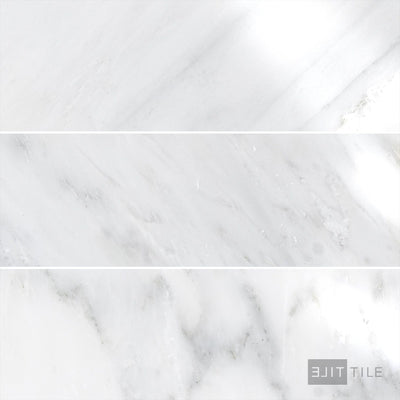 Oriental White Marble 4X12 Polished