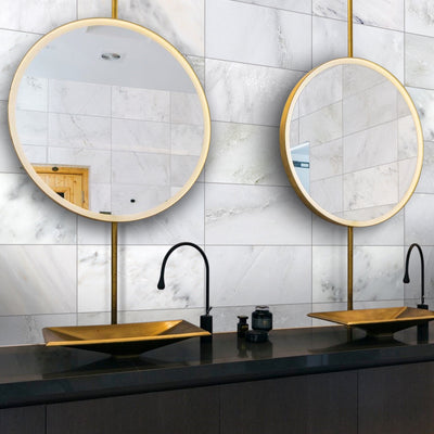 Oriental White Marble 6X12 Honed