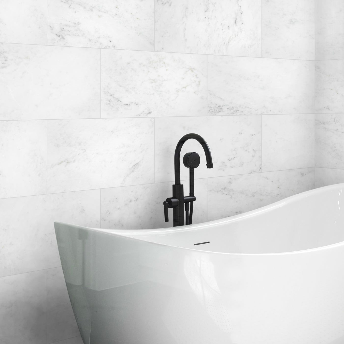 Oriental White Marble 6X12 Honed