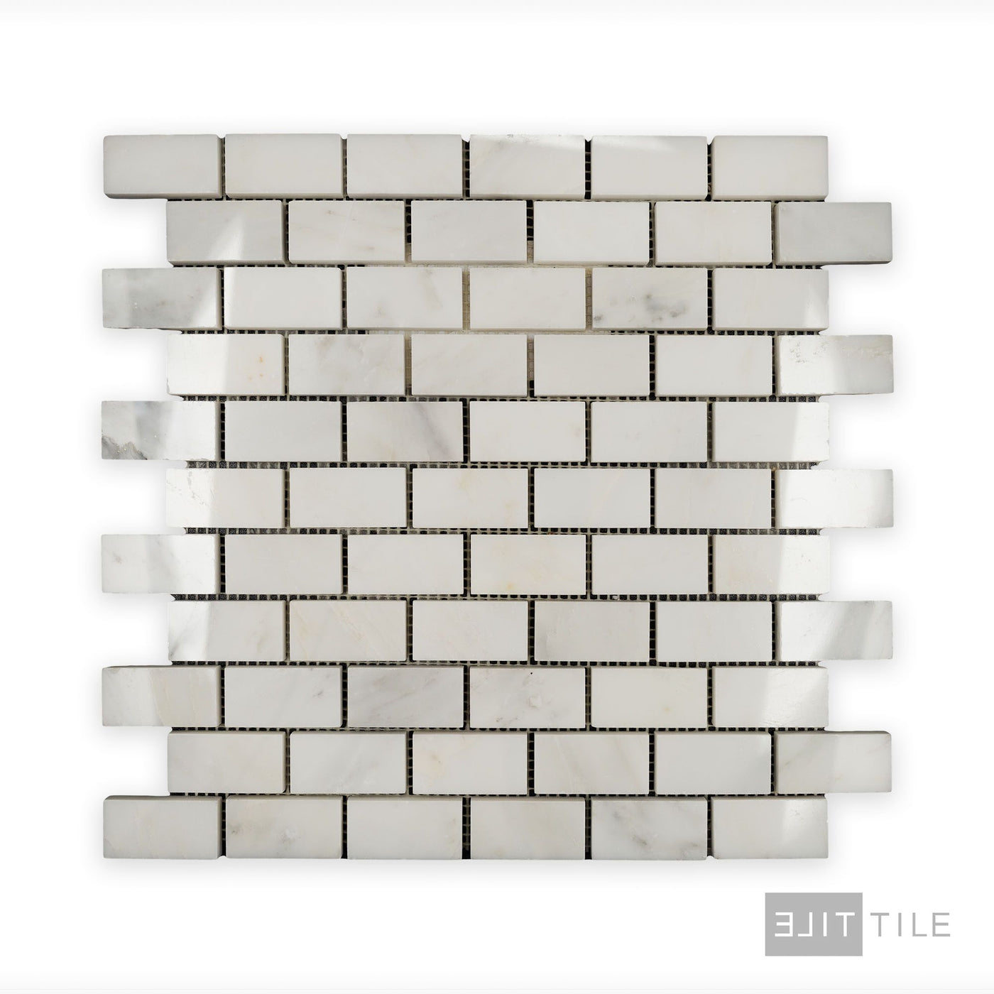Oriental White Marble 1X2 Brick Polished Mosaic