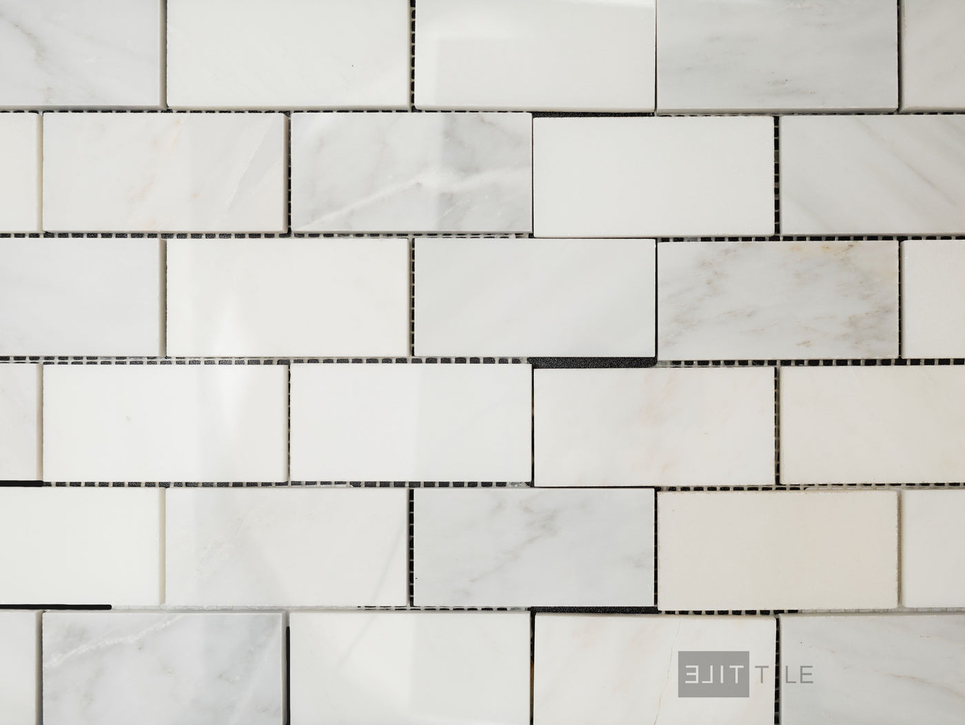 Oriental White Marble 2X4 Brick Polished Mosaic