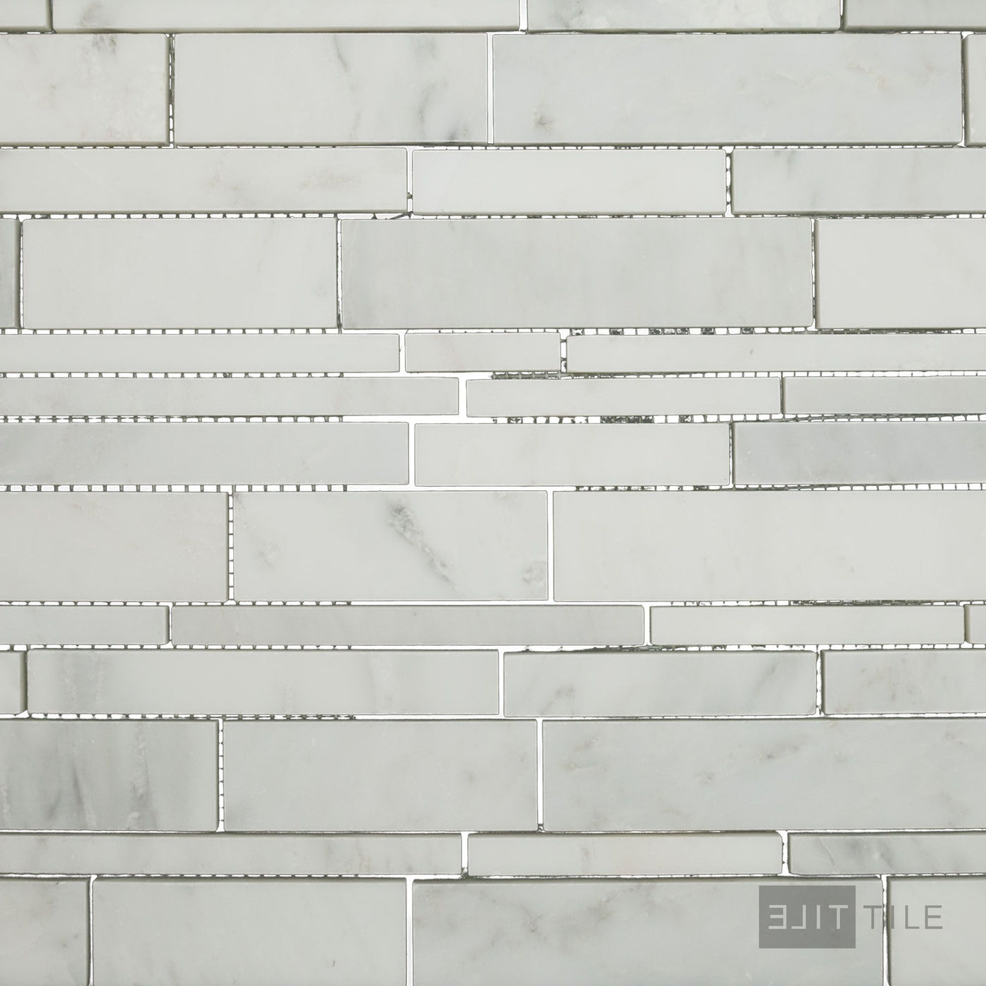 Oriental White Marble Linear Honed Mosaic