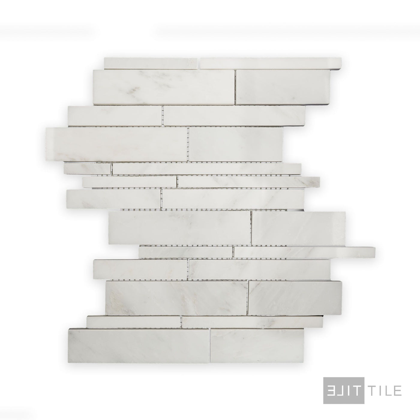Oriental White Marble Linear Polished Mosaic