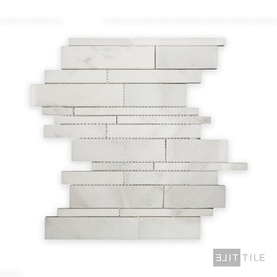 Oriental White Marble Linear Polished Mosaic