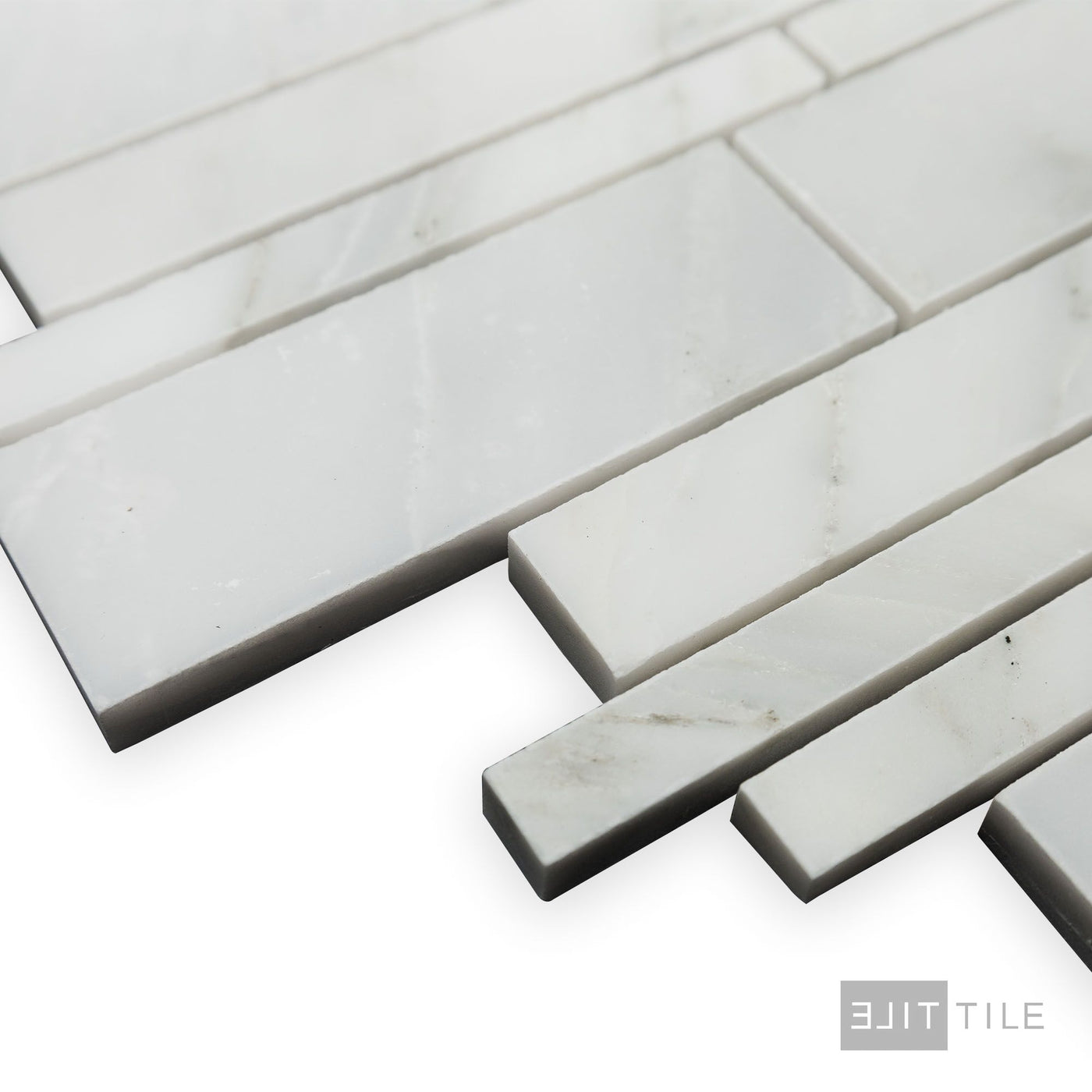 Oriental White Marble Linear Polished Mosaic