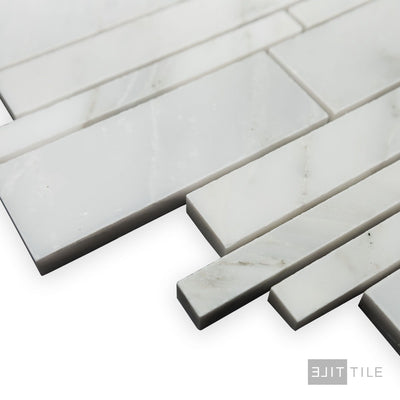 Oriental White Marble Linear Polished Mosaic