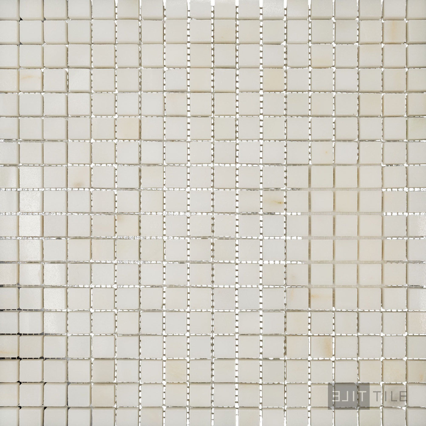 Oriental White Marble 5/8" Square Polished Mosaic