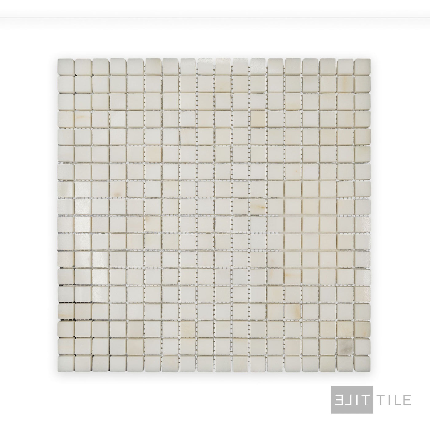 Oriental White Marble 5/8" Square Polished Mosaic