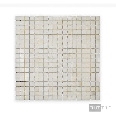 Oriental White Marble 5/8" Square Polished Mosaic
