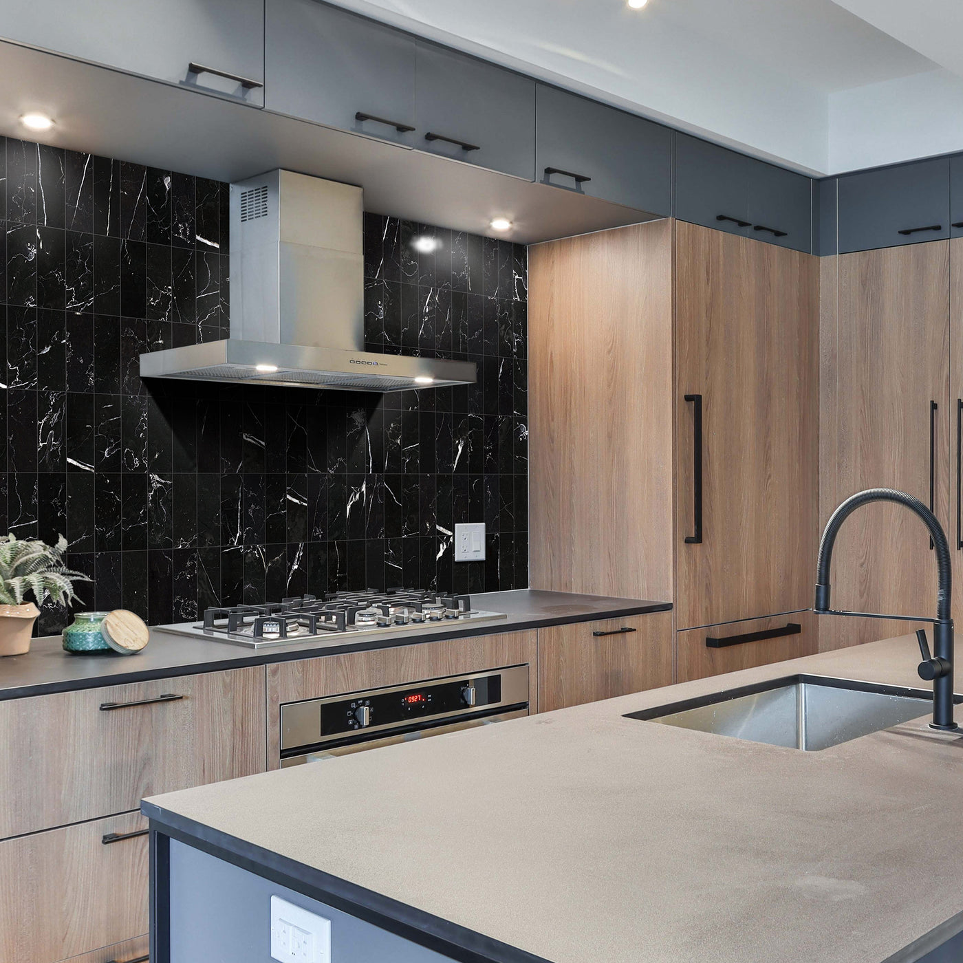 Negro Marquina Marble 3X6 Honed
