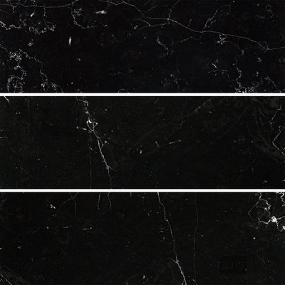 Negro Marquina Marble 4X12 Honed