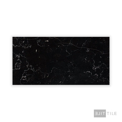 Negro Marquina Marble 6X12 Honed
