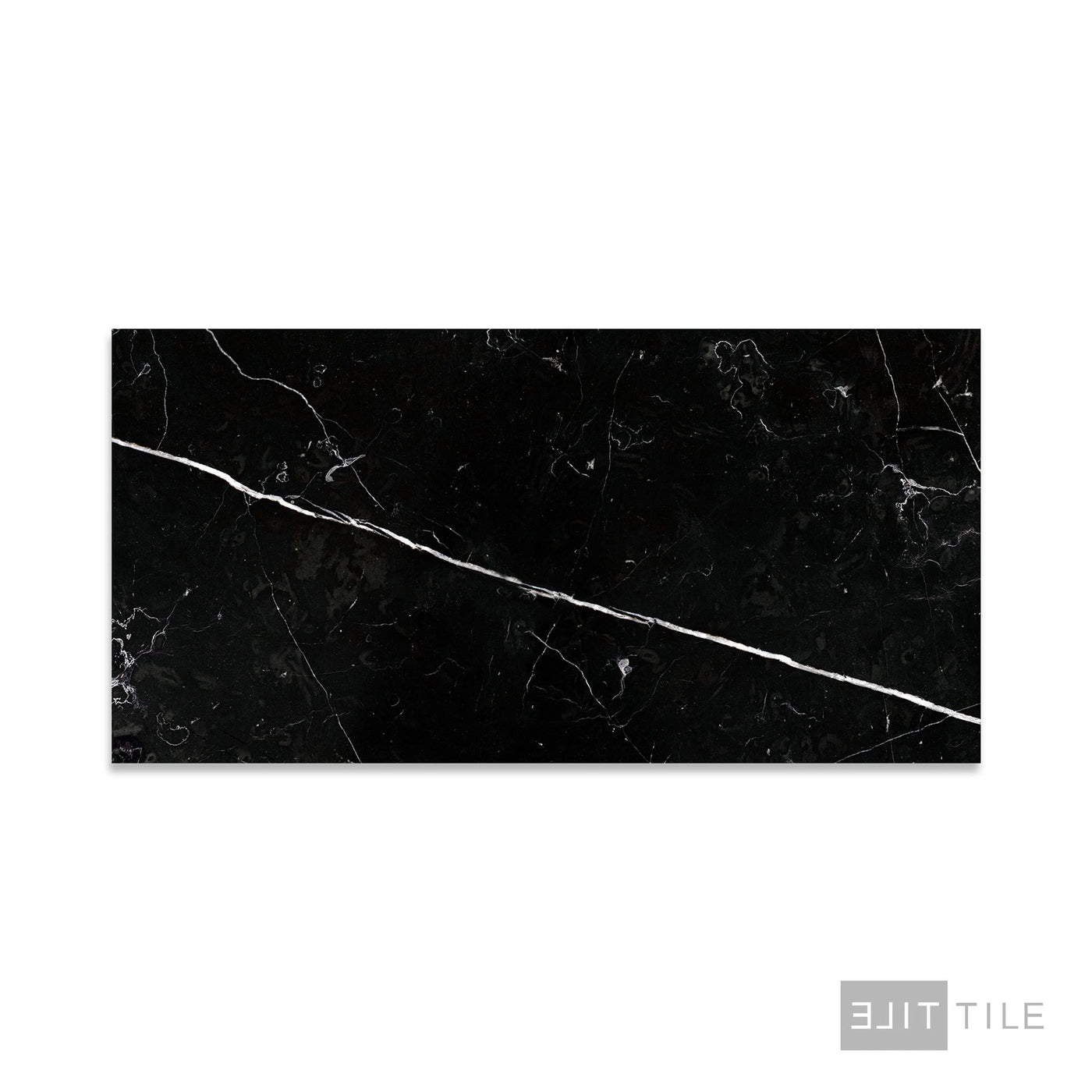 Negro Marquina Marble 12X24 Honed