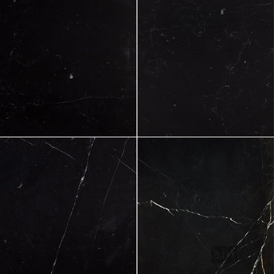 Negro Marquina Marble 18X18 Honed