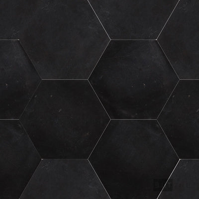 Negro Marquina Marble 6" Hexagon Honed