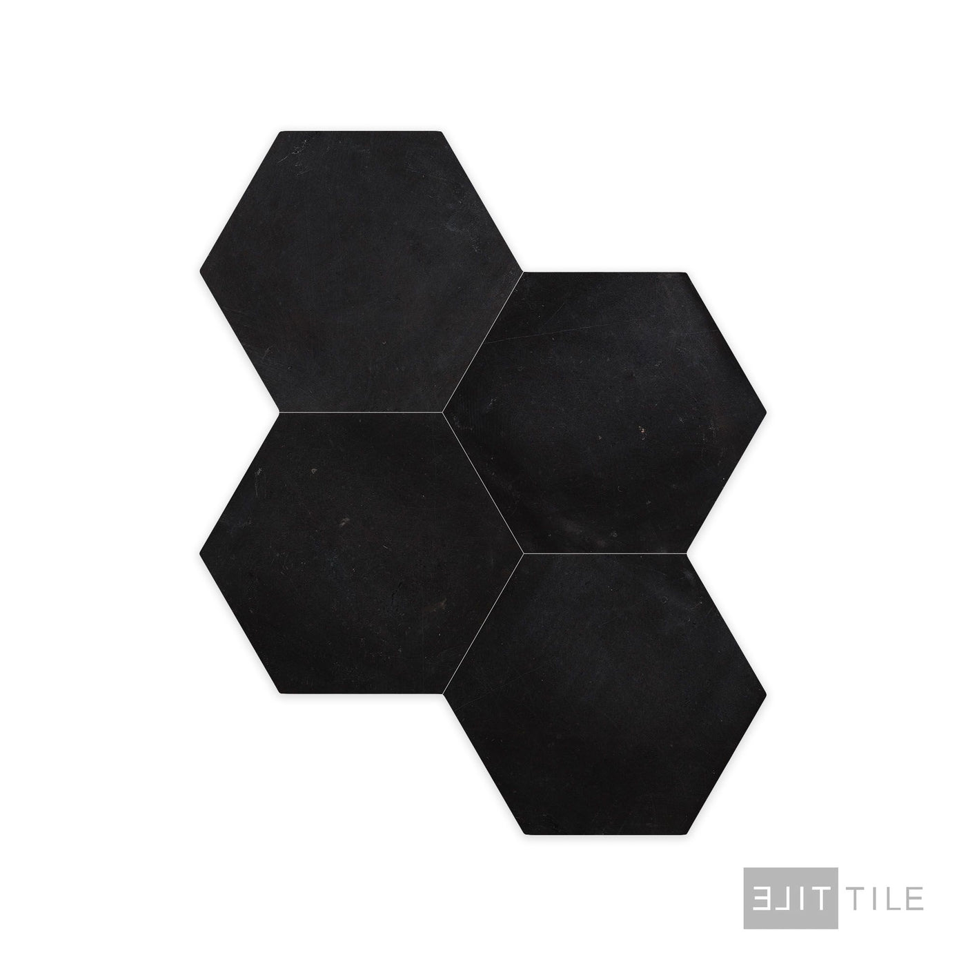Negro Marquina Marble 6" Hexagon Honed