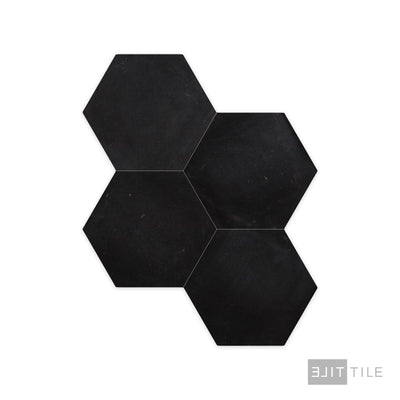 Negro Marquina Marble 6" Hexagon Honed
