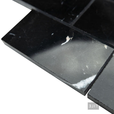 Negro Marquina Marble 2X4 Brick Polished Mosaic