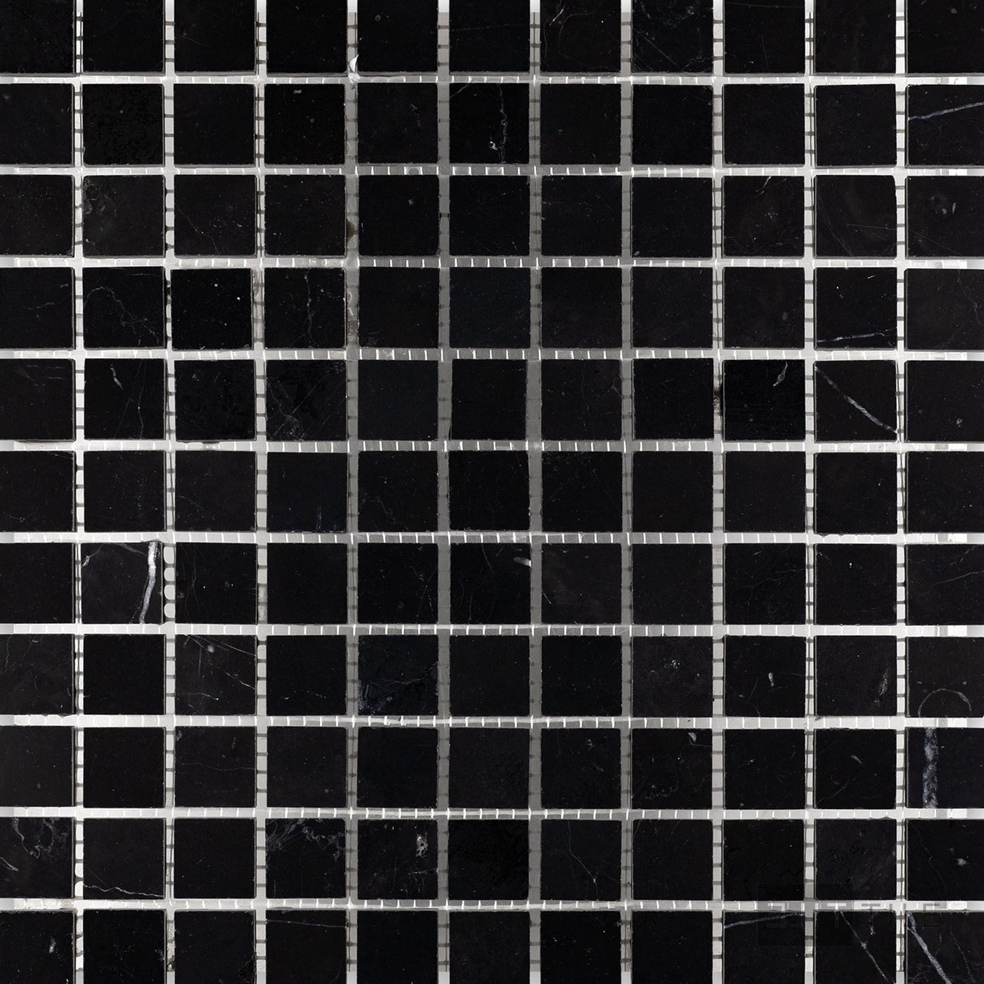 Negro Marquina Marble 1" Square Honed Mosaic