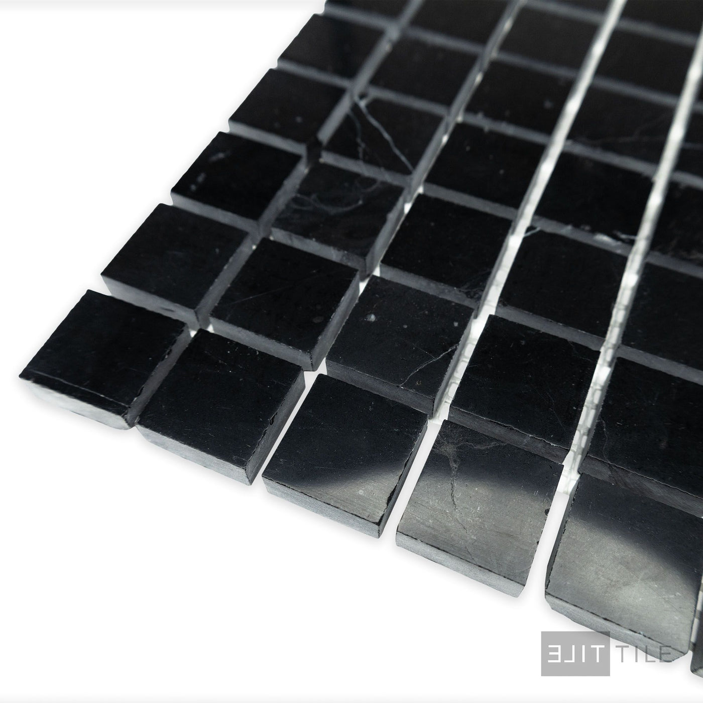 Negro Marquina Marble 1" Square Polished Mosaic