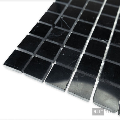 Negro Marquina Marble 1" Square Polished Mosaic