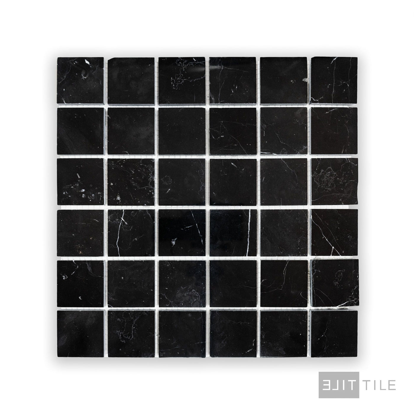 Negro Marquina Marble 2" Square Polished Mosaic