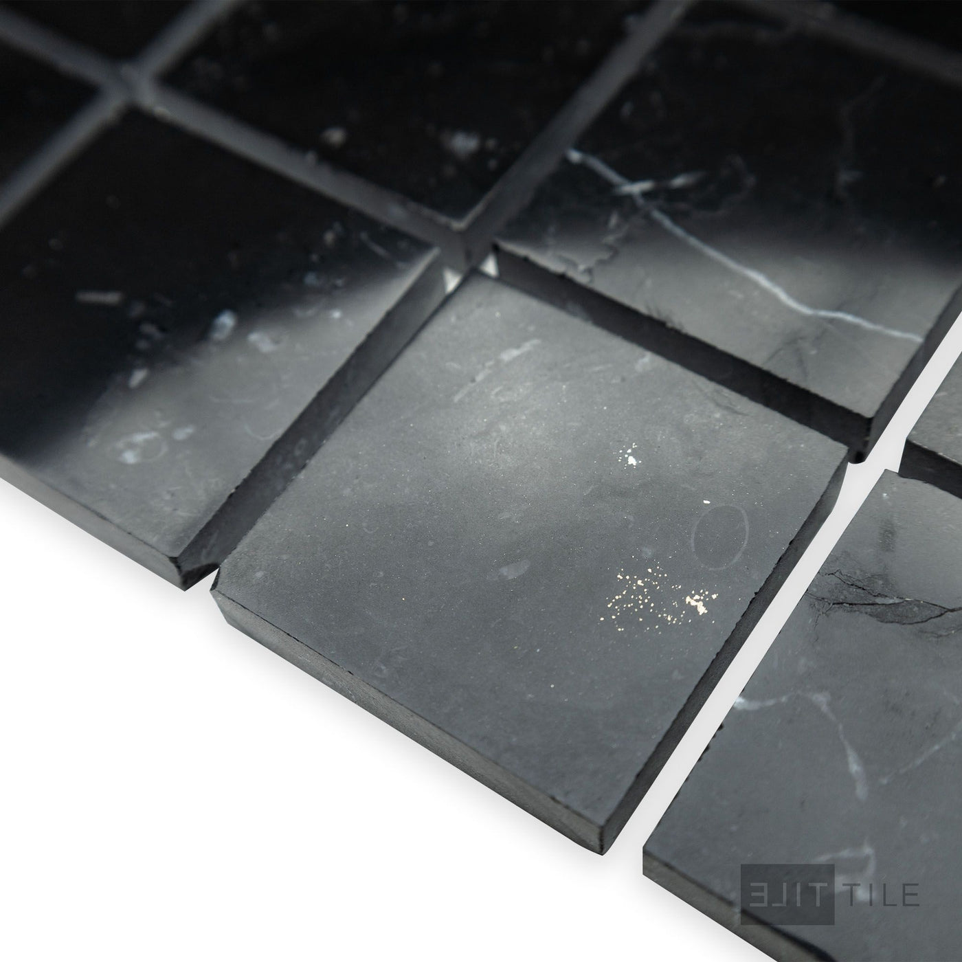 Negro Marquina Marble 2" Square Polished Mosaic