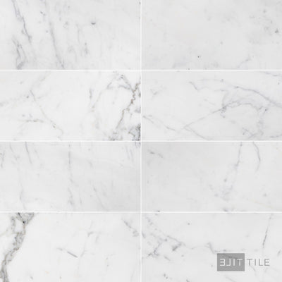 Statuary White Marble 12X24 Honed
