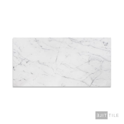 Statuary White Marble 12X24 Honed