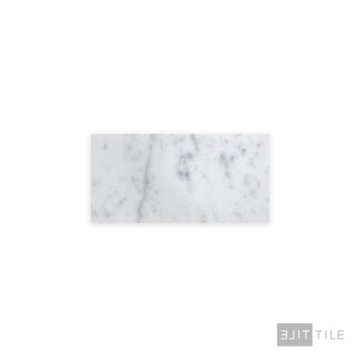 White Carrara Marble 3X6 Polished
