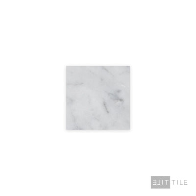 White Carrara Marble 4X4 Honed