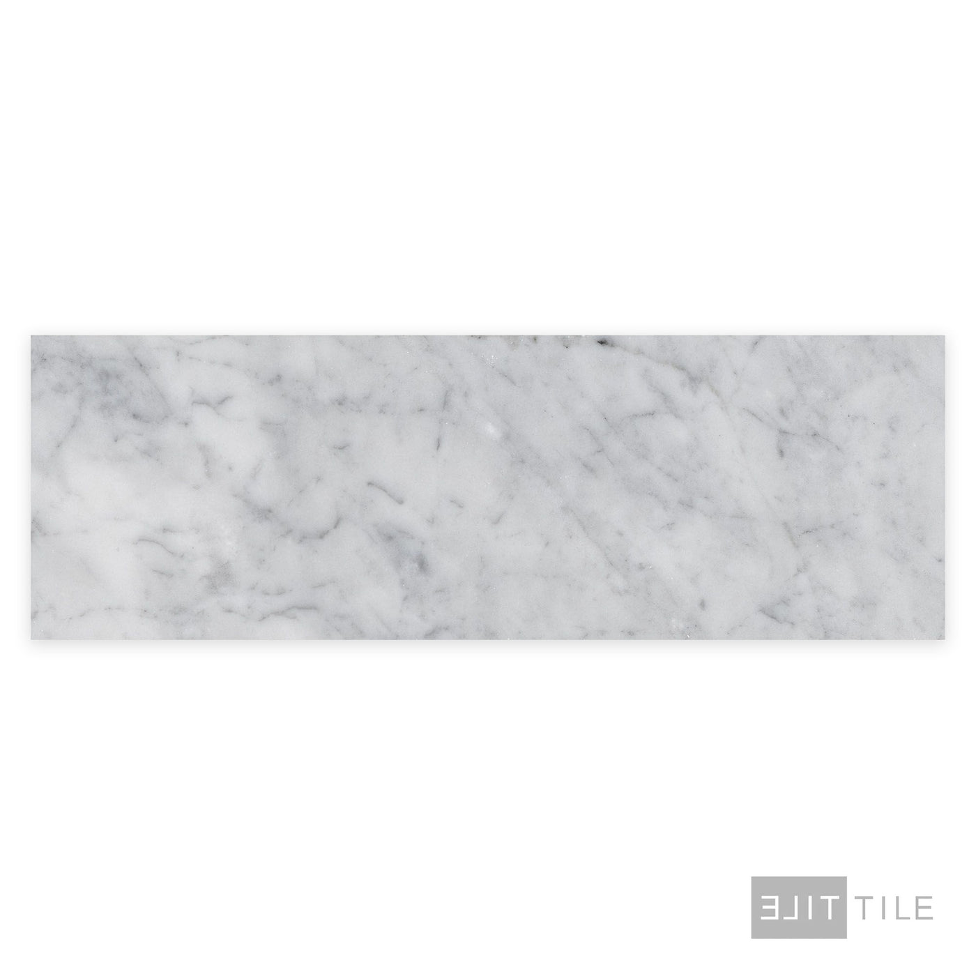White Carrara Marble 4X12 Honed