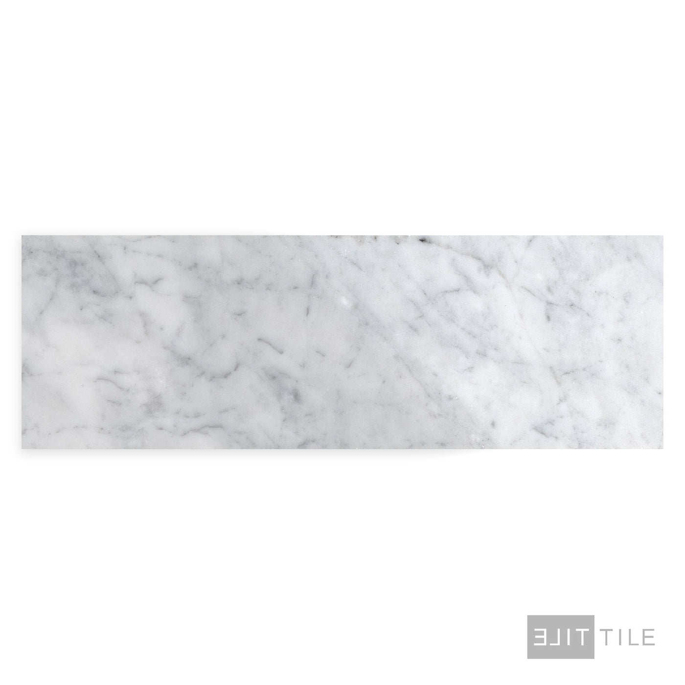 White Carrara Marble 4X12 Polished