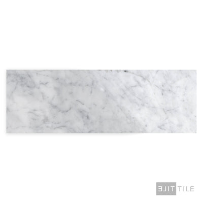 White Carrara Marble 4X12 Polished