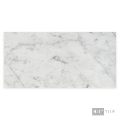 White Carrara Marble 6X12 Honed