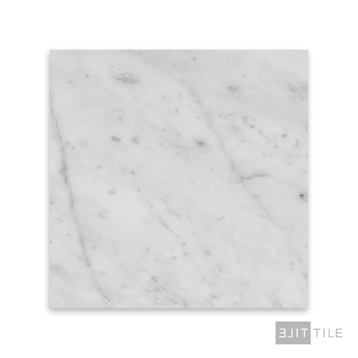 White Carrara Marble 12X12 Honed