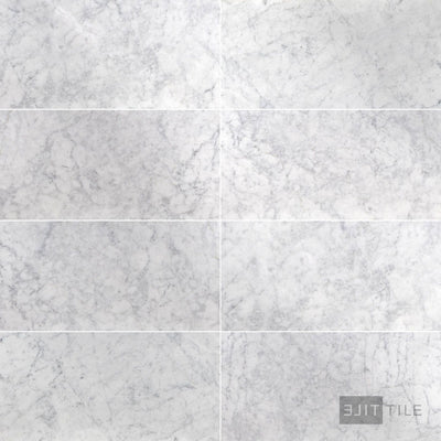 White Carrara Marble 12X12 Polished