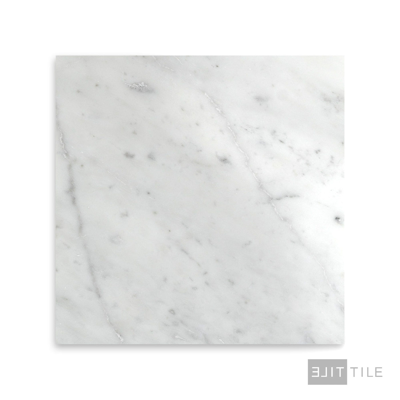 White Carrara Marble 12X12 Polished