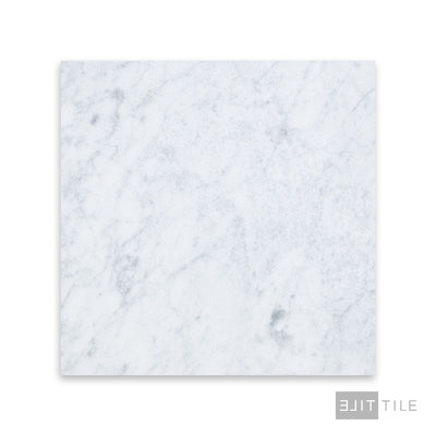 White Carrara Marble 12X12 Tumbled