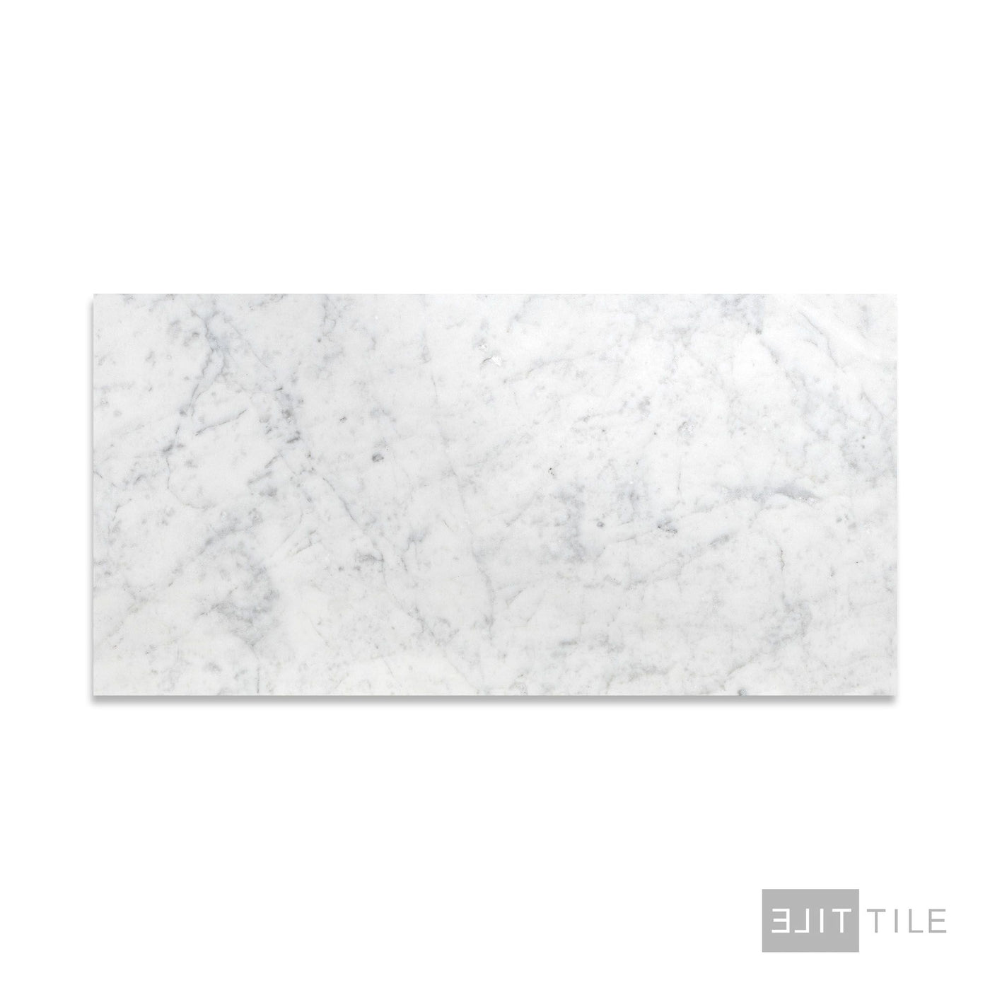 White Carrara Marble 12X24 Polished