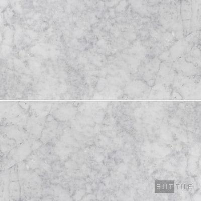 White Carrara Marble 18X36 Honed