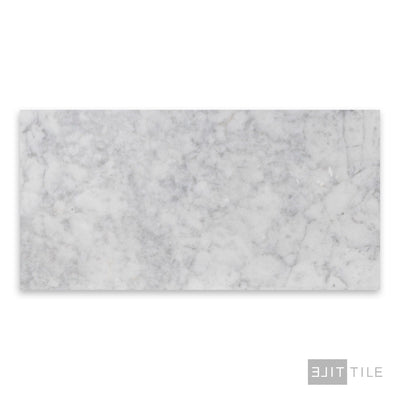 White Carrara Marble 18X36 Honed