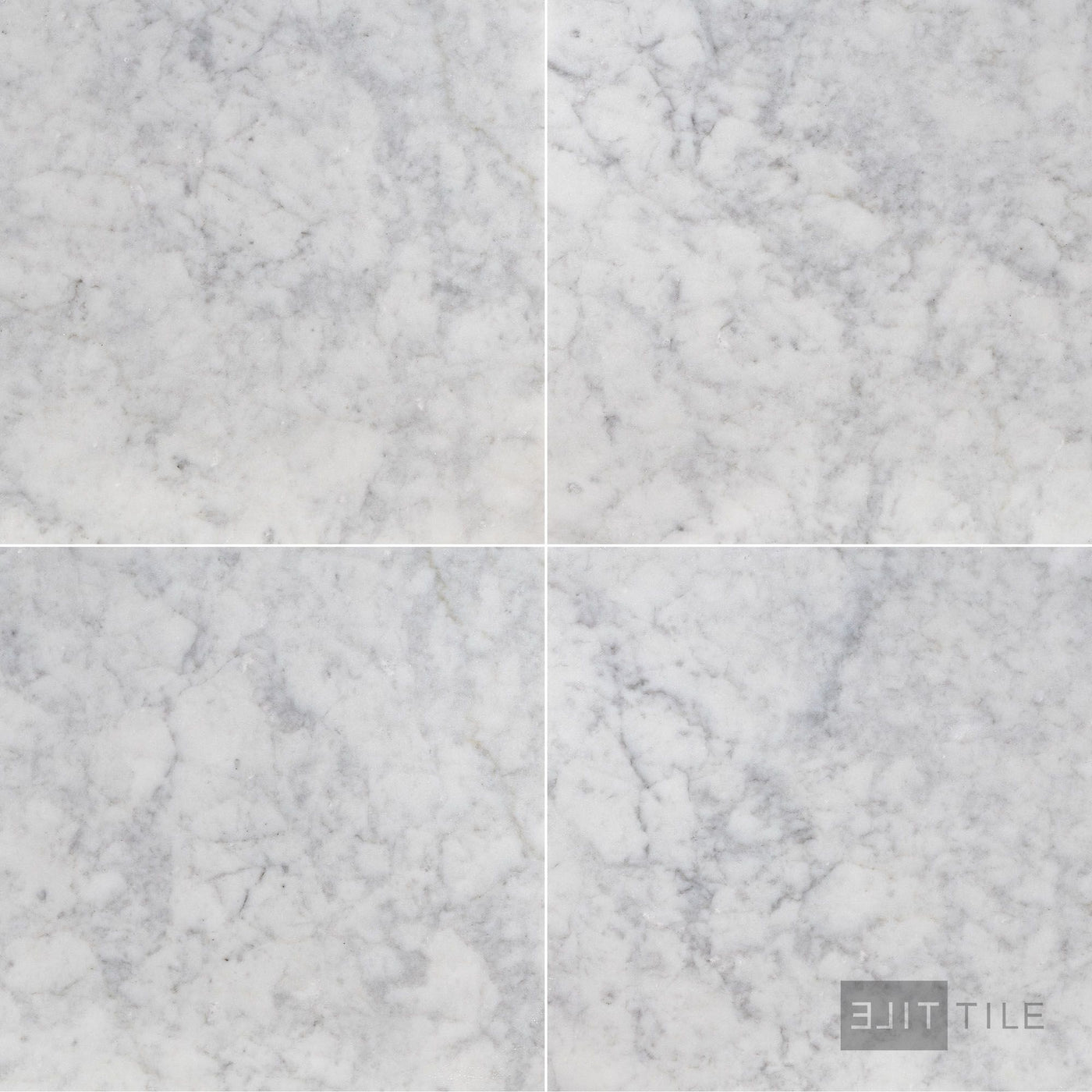 White Carrara Marble 24X24 Honed