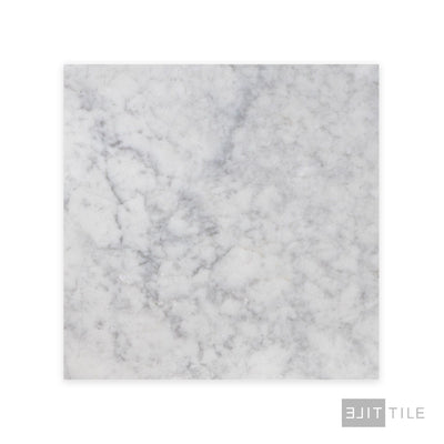 White Carrara Marble 24X24 Honed